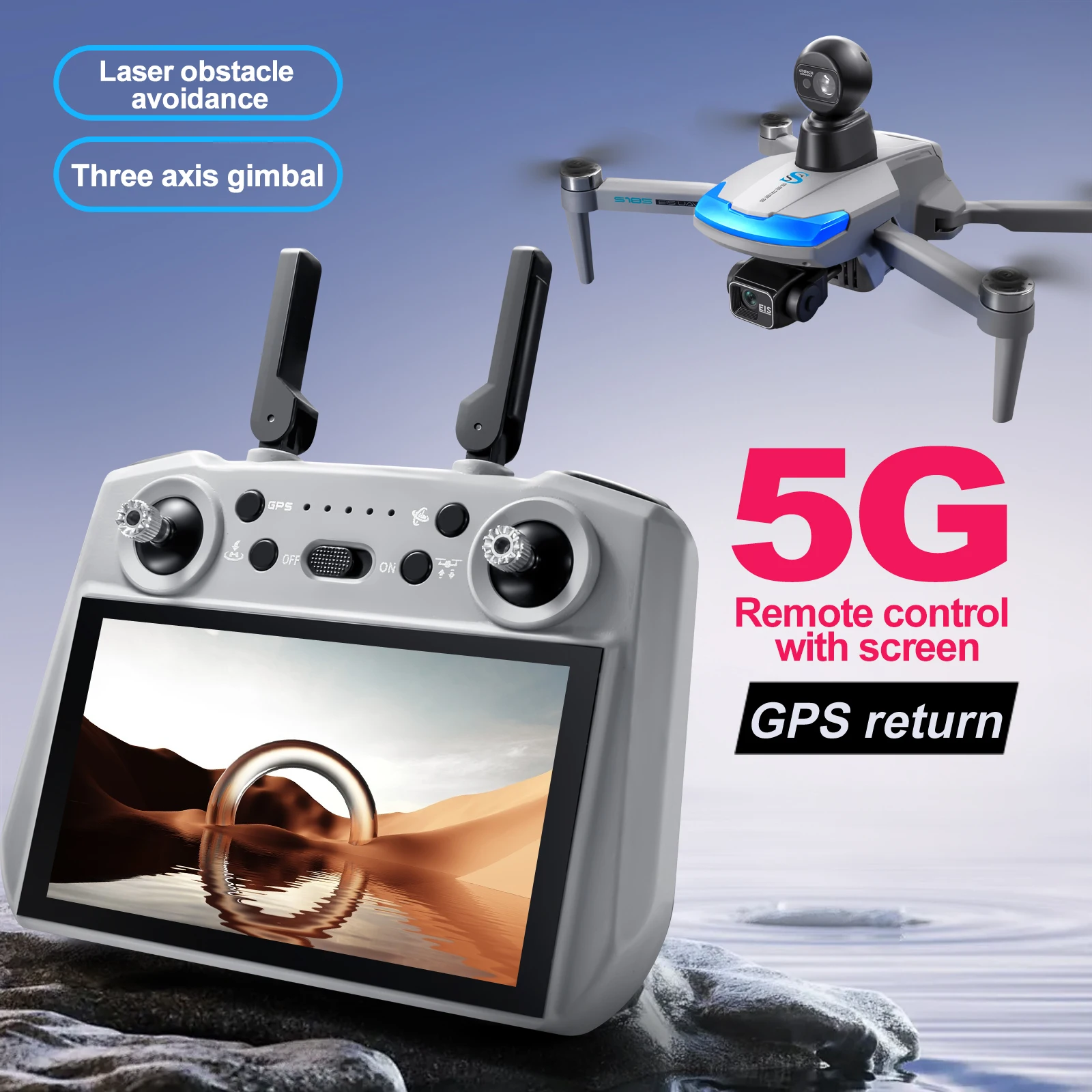 S185 Professionelle Drohne 2,7 – Drone Gimbal 3 Axis Bewertung und Preis